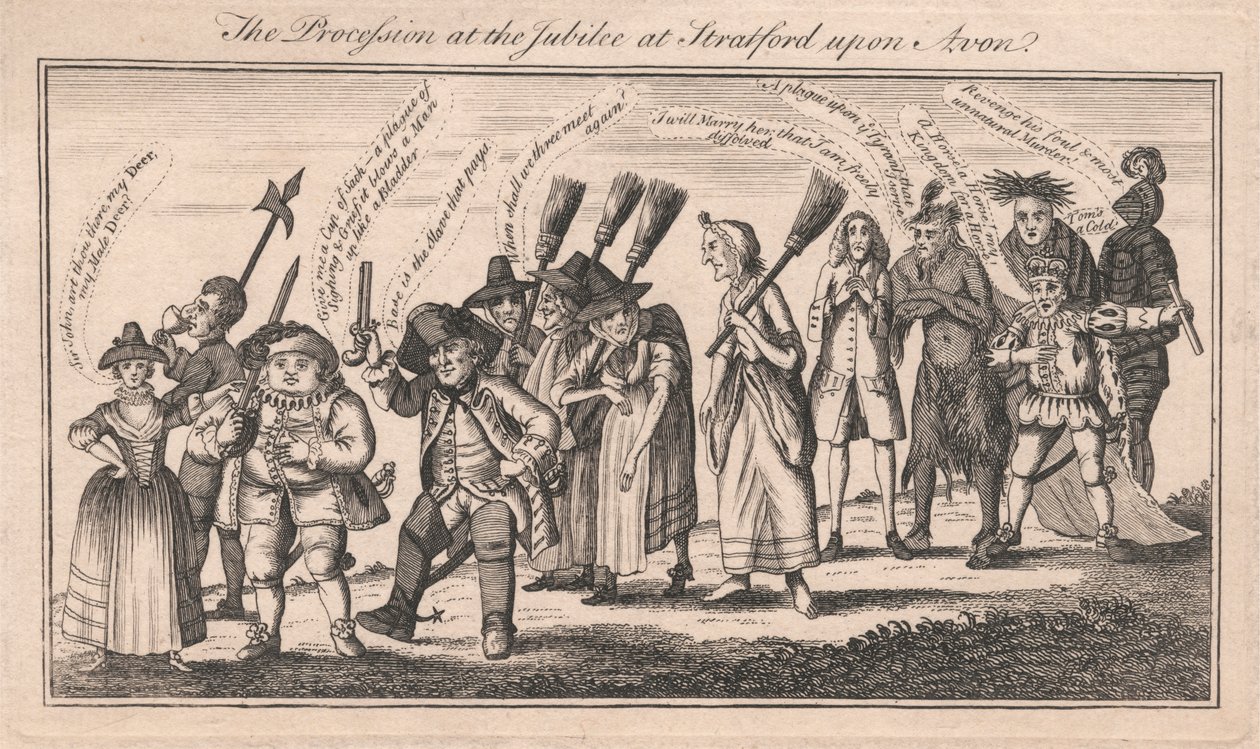La procession au jubilé à Stratford-upon-Avon - Unknown artist