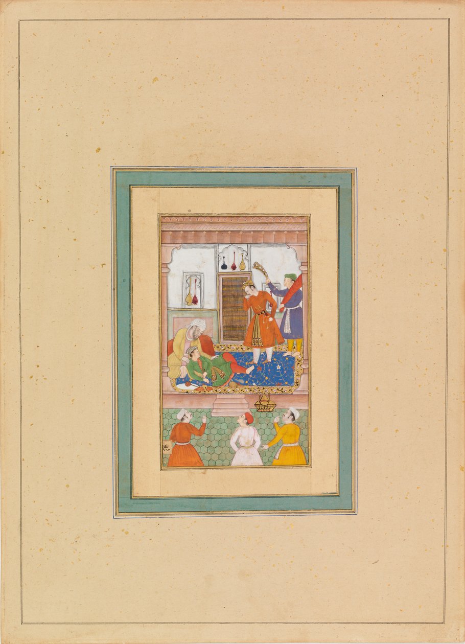 Le Qazi de Hamadan et un jeune homme - Unknown artist