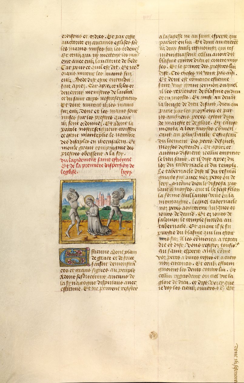 La lapidation de saint Étienne - Unknown artist