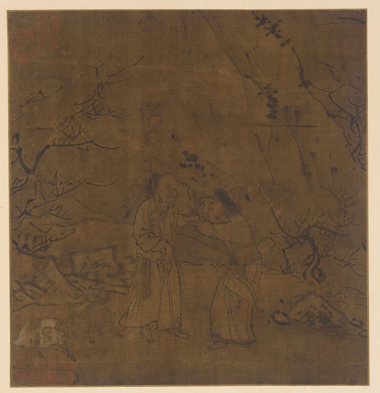 La séparation en larmes de Su Wu et Li Ling - Unknown artist