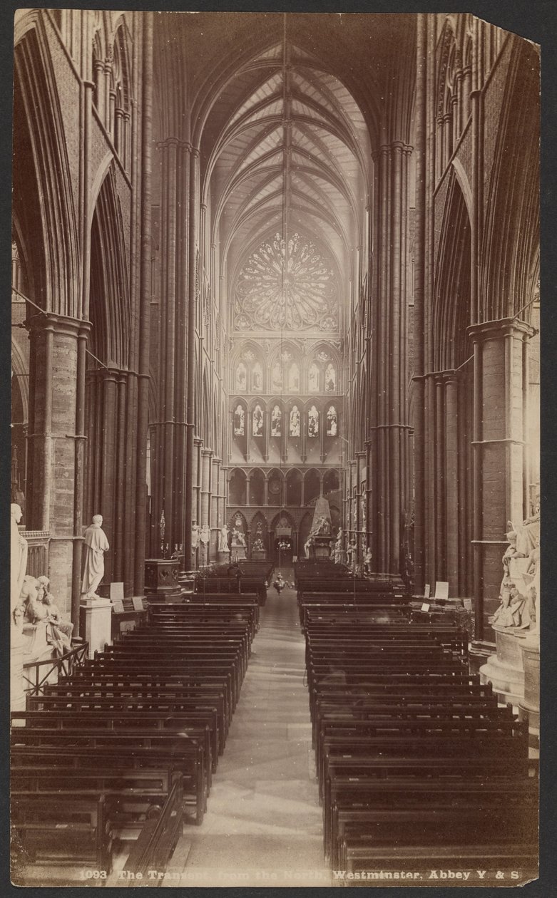 Le transept, depuis le nord, Abbaye de Westminster - Unknown artist