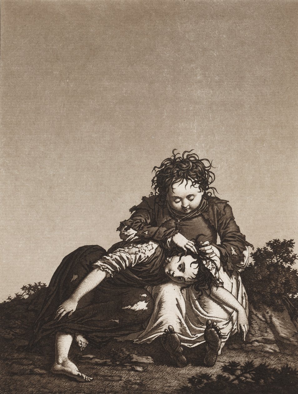 Les jeunes mendiants - Unknown artist
