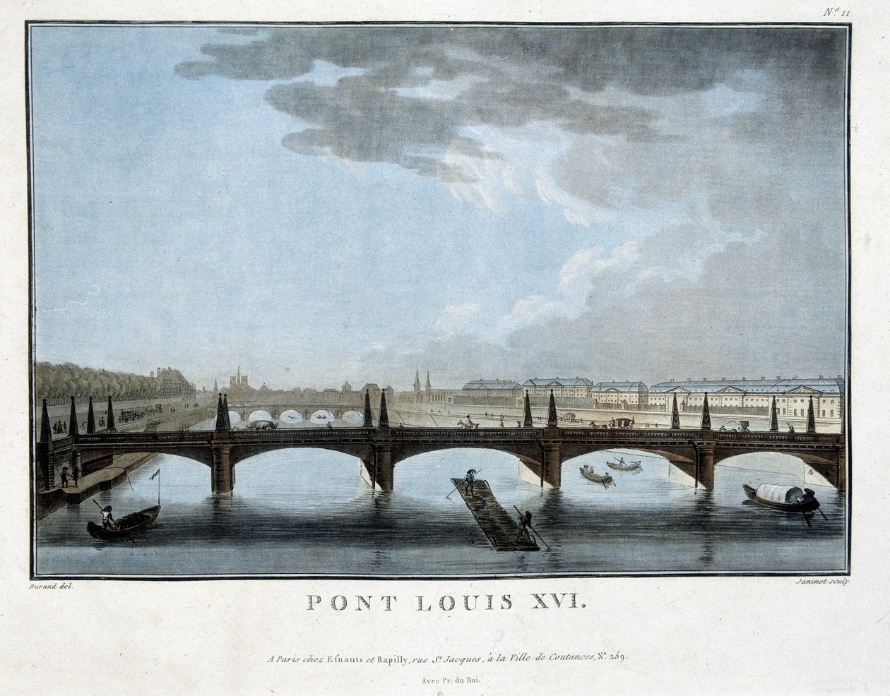 Le pont Louis XVI - Unknown artist