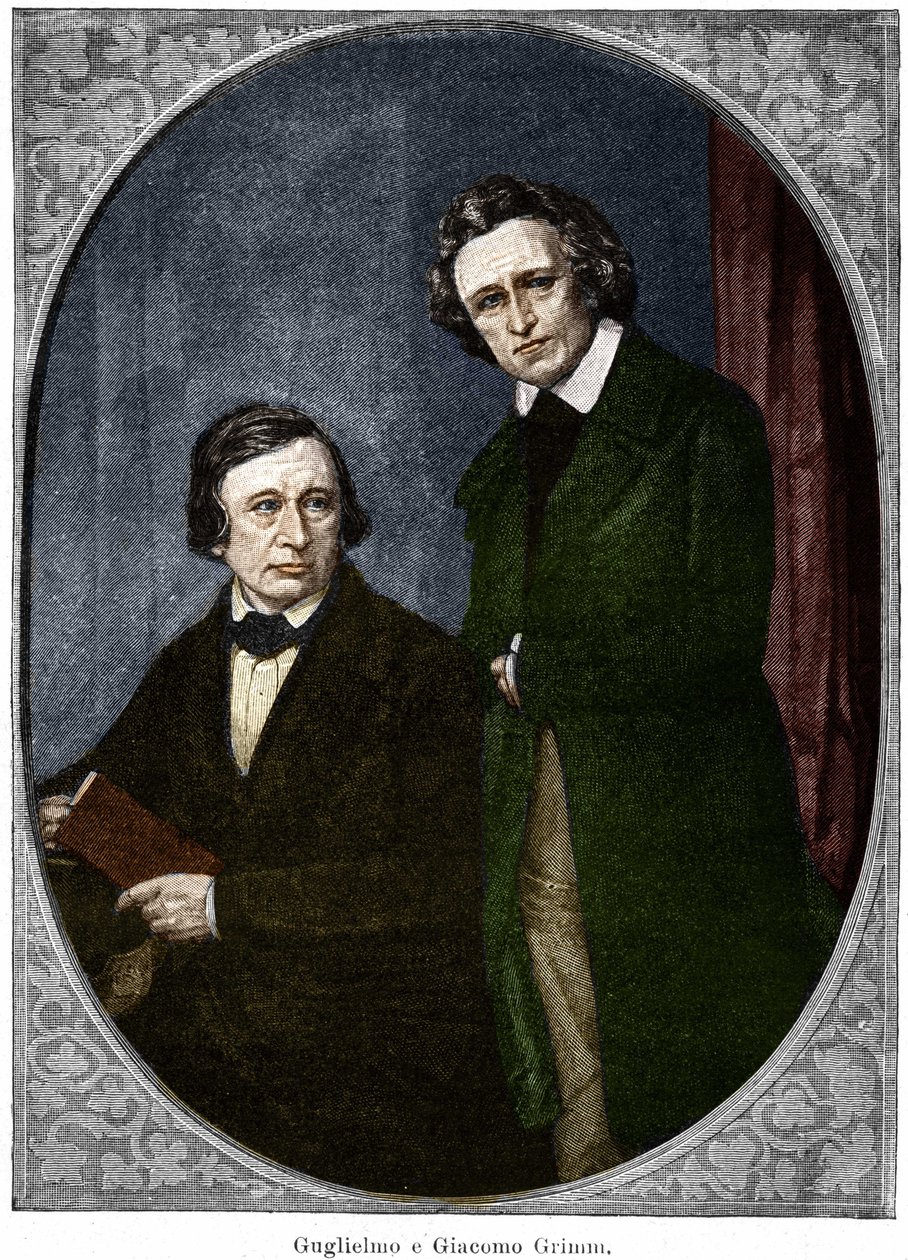 Les frères Jakob (1785-1863) et Wilhelm (1786-1859) Grimm, écrivains allemands. - Unknown artist
