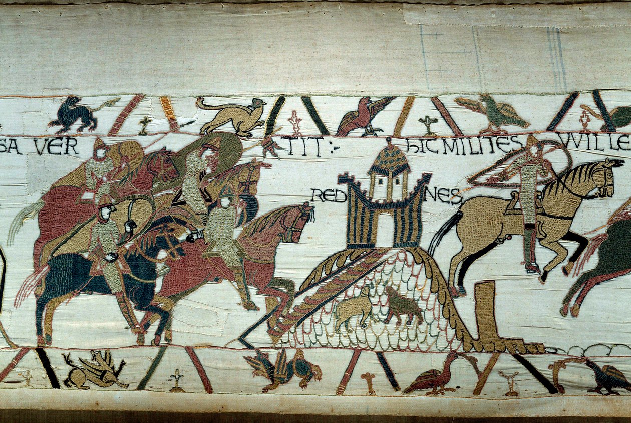 La conquête de la Bretagne par le duc de Normandie Guillaume le Conquérant (1027-1087) : la capture de Rennes (détail) - Unknown artist