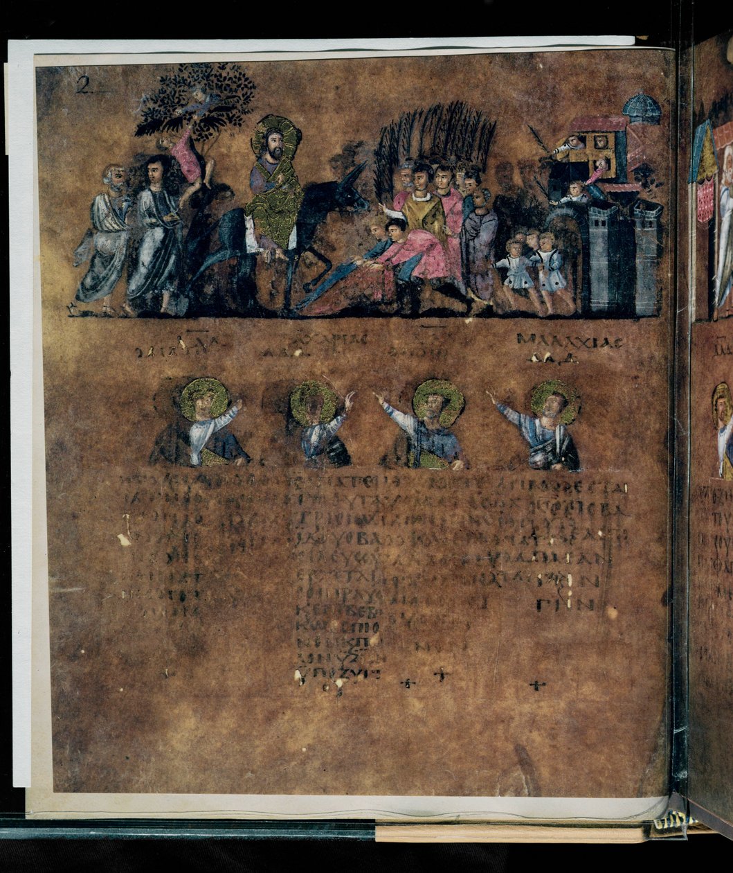 Le Codex Rossanensis pourpre, 6e siècle (manuscrit) - Unknown artist