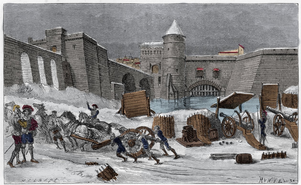 Le siège de Metz par Charles V en 1552 dans « Les sièges célèbres » gravure par Gilbert. - Unknown artist