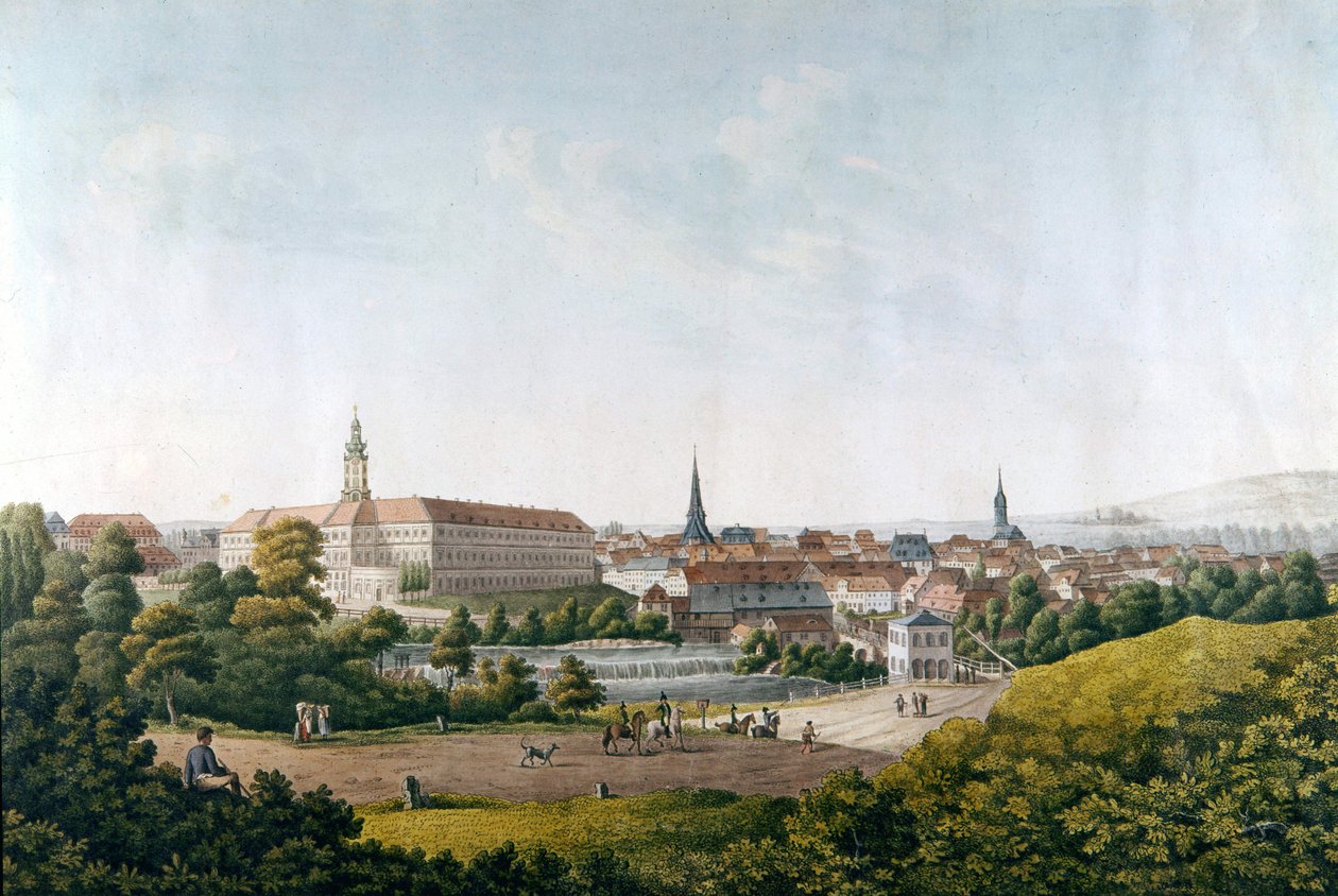 La ville de Weimar à la fin du 18ème siècle - Unknown artist