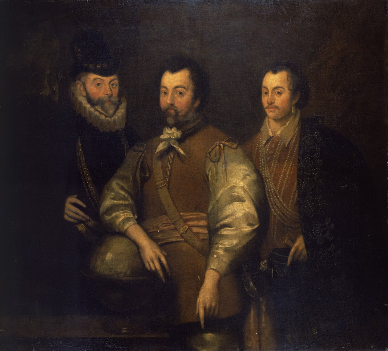 Thomas Cavendish, Sir Francis Drake et Sir John Hawkins - Unknown artist