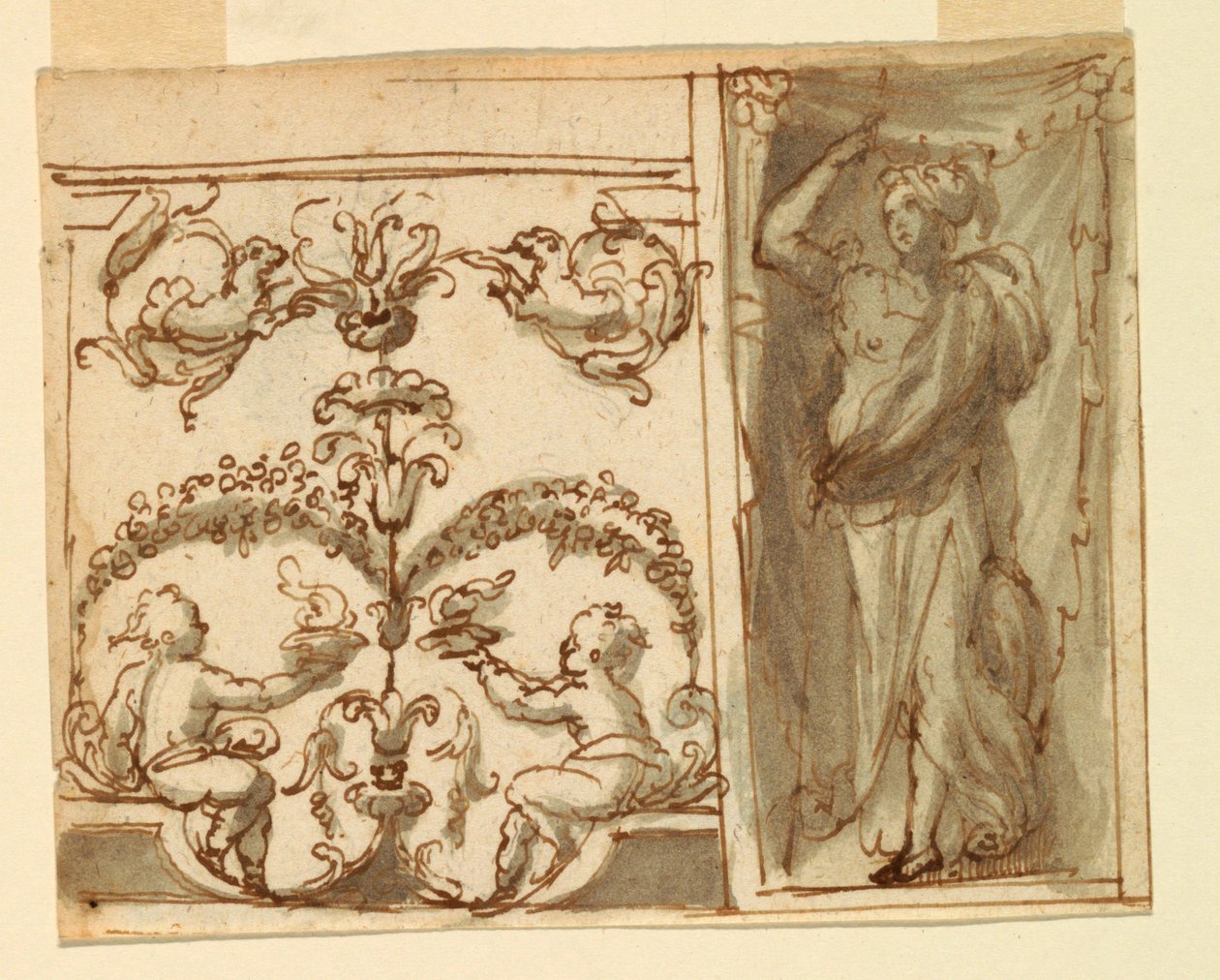Deux projets pour décorations peintes de panneaux - Unknown artist