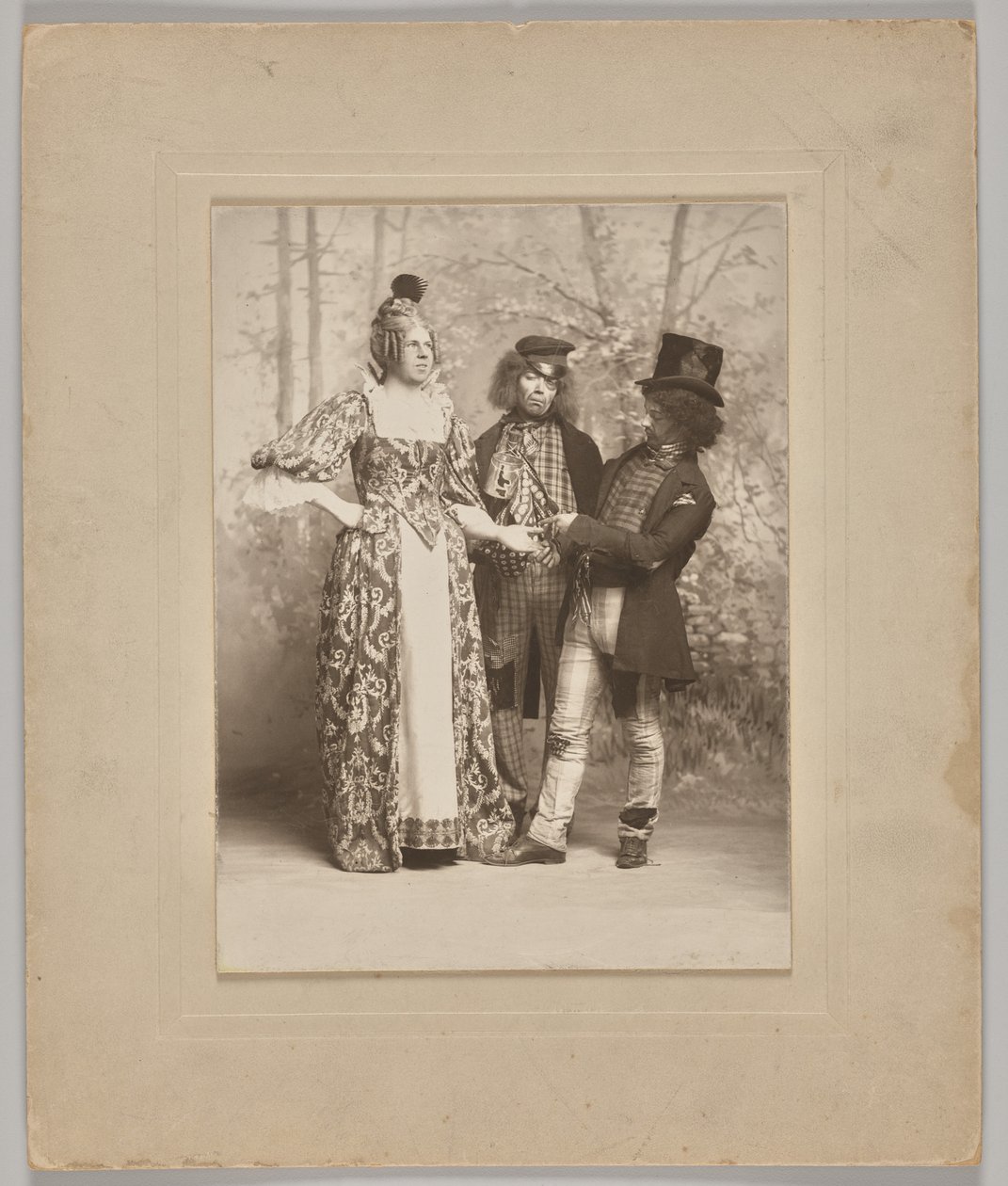 Sans titre (scène théâtrale avec 3 personnages : le chiromancien) - Unknown artist