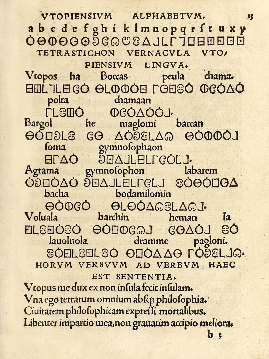 Alphabet utopien de l