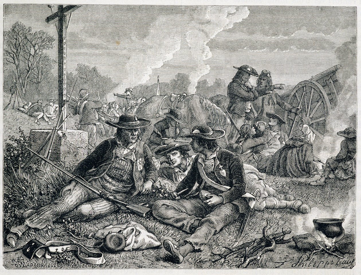 Insurgés vendéens - gravure - Unknown artist