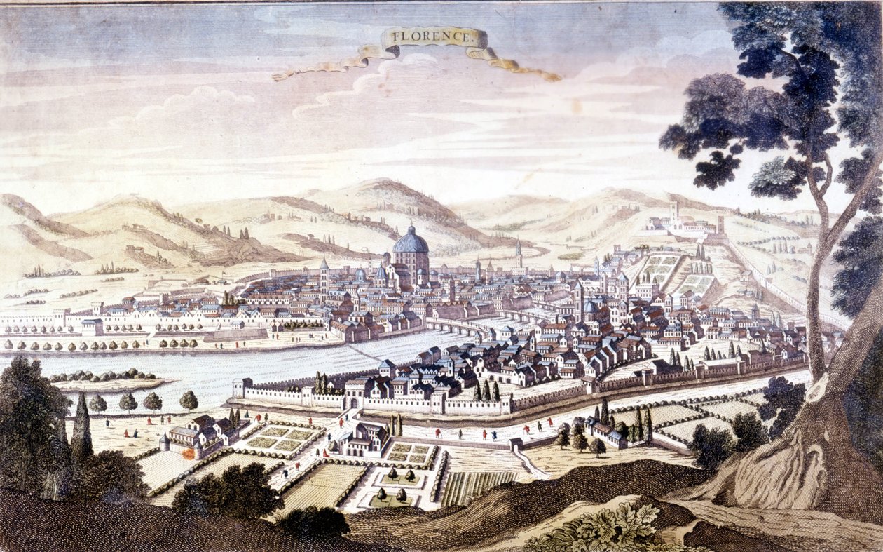 Vue de Florence au 18ème siècle - Unknown artist