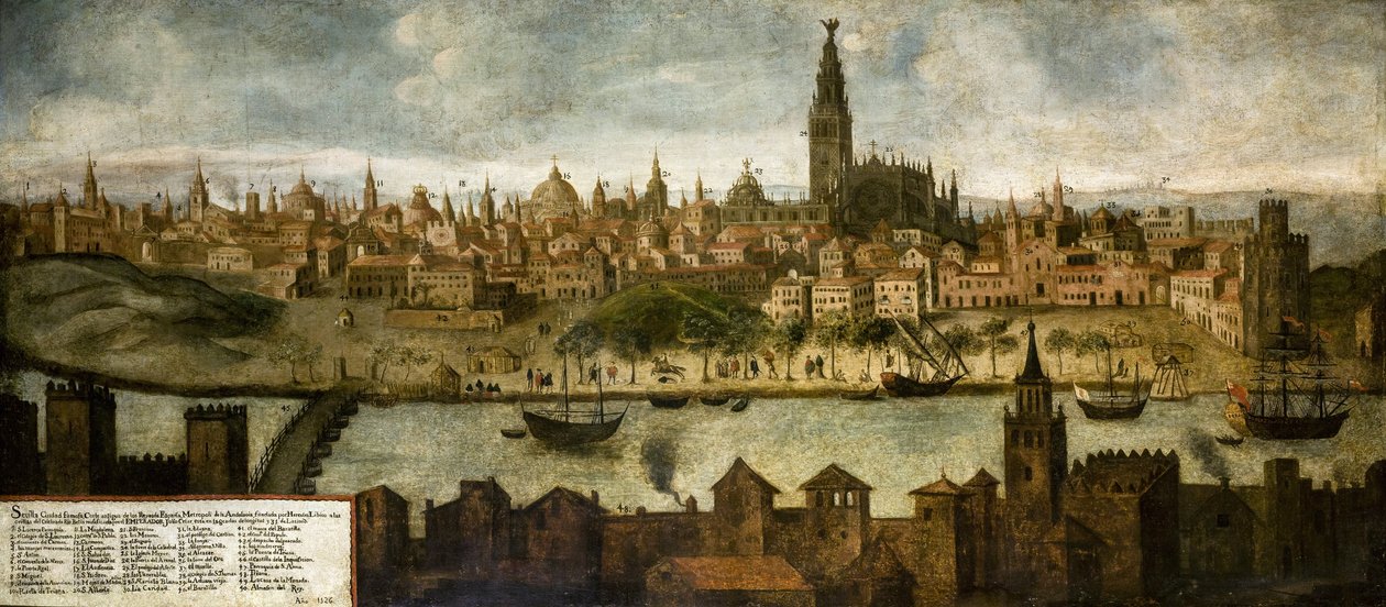 Vue de Hispalis (Séville), Anonyme - Unknown artist