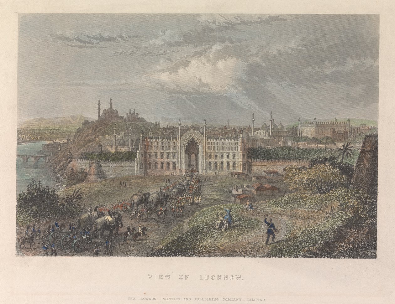 Vue de Lucknow - Unknown artist