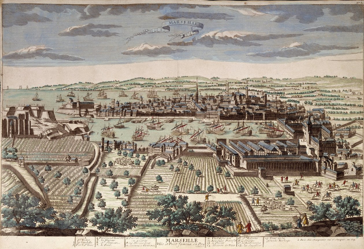 Vue de Marseille - Unknown artist