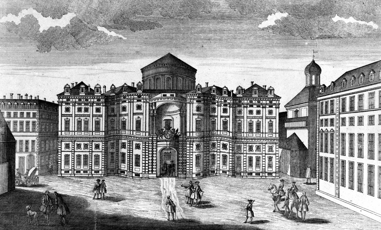 Vue du Palazzo Carignano à Turin - Unknown artist