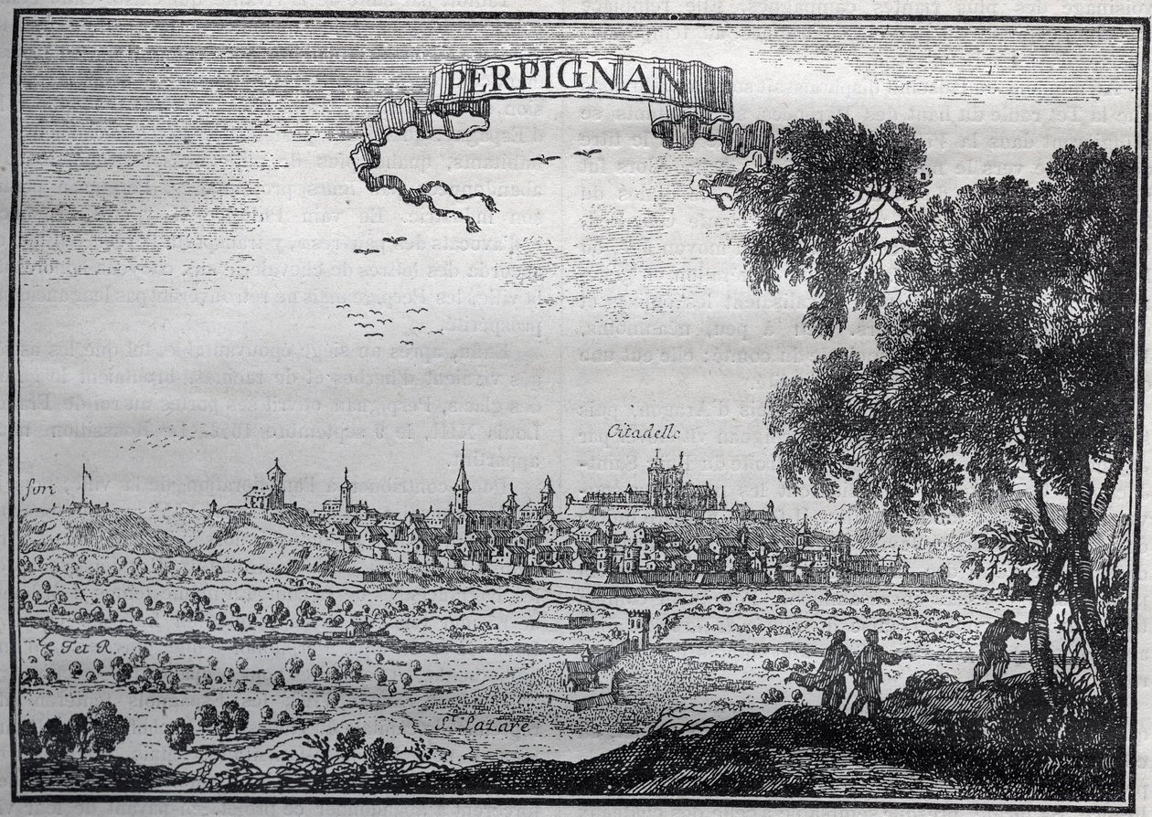 Vue de Perpignan au XVIIe siècle - Unknown artist