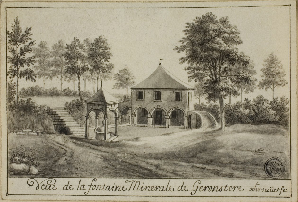 Vue de la source minérale à Geronstere - Unknown artist