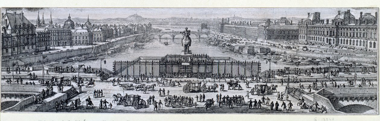 Vue du Pont Neuf à Paris - Unknown artist
