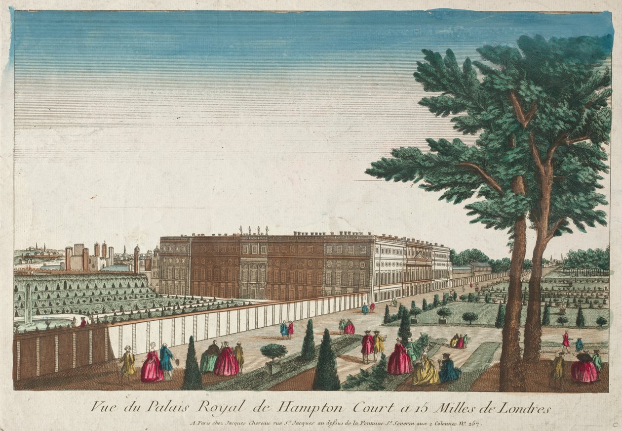 Vue du Palais Royal de Hampton Court - Unknown artist