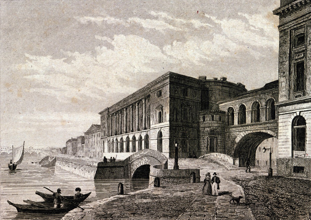Vue du théâtre de Saint-Pétersbourg en 1828 - Unknown artist