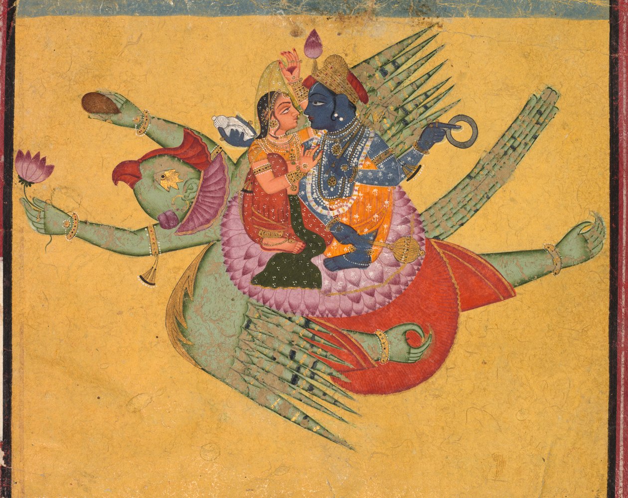 Vishnu et Lakshmi sur Garuda - Unknown artist