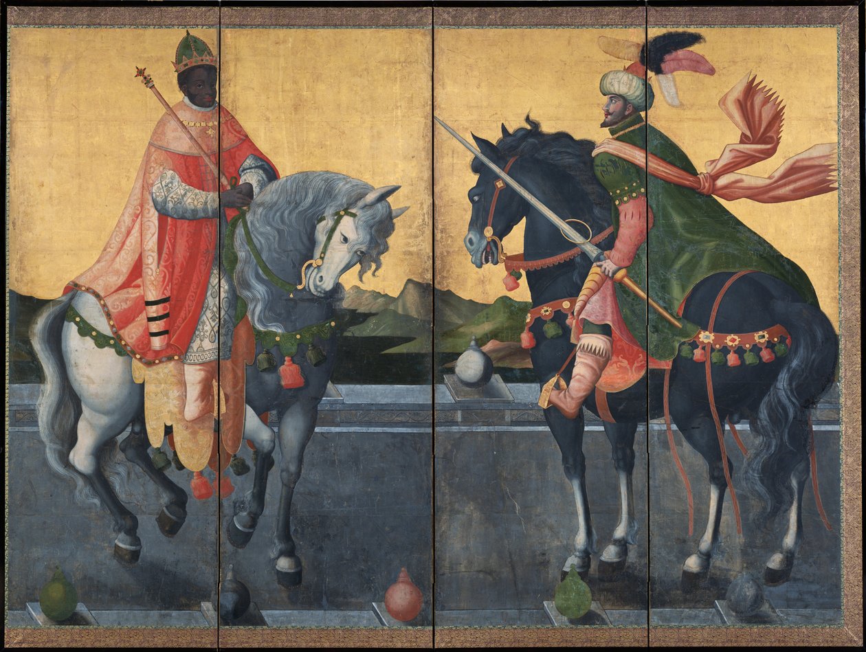 Rois occidentaux à cheval - Anonyme - Premier tiers du 17e siècle - Musée d