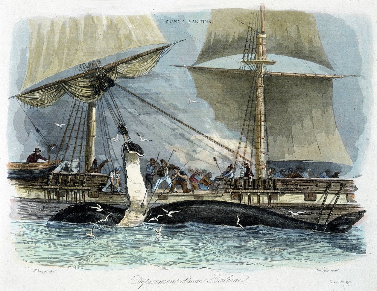 Pêche à la baleine: le dépeçage - Unknown artist