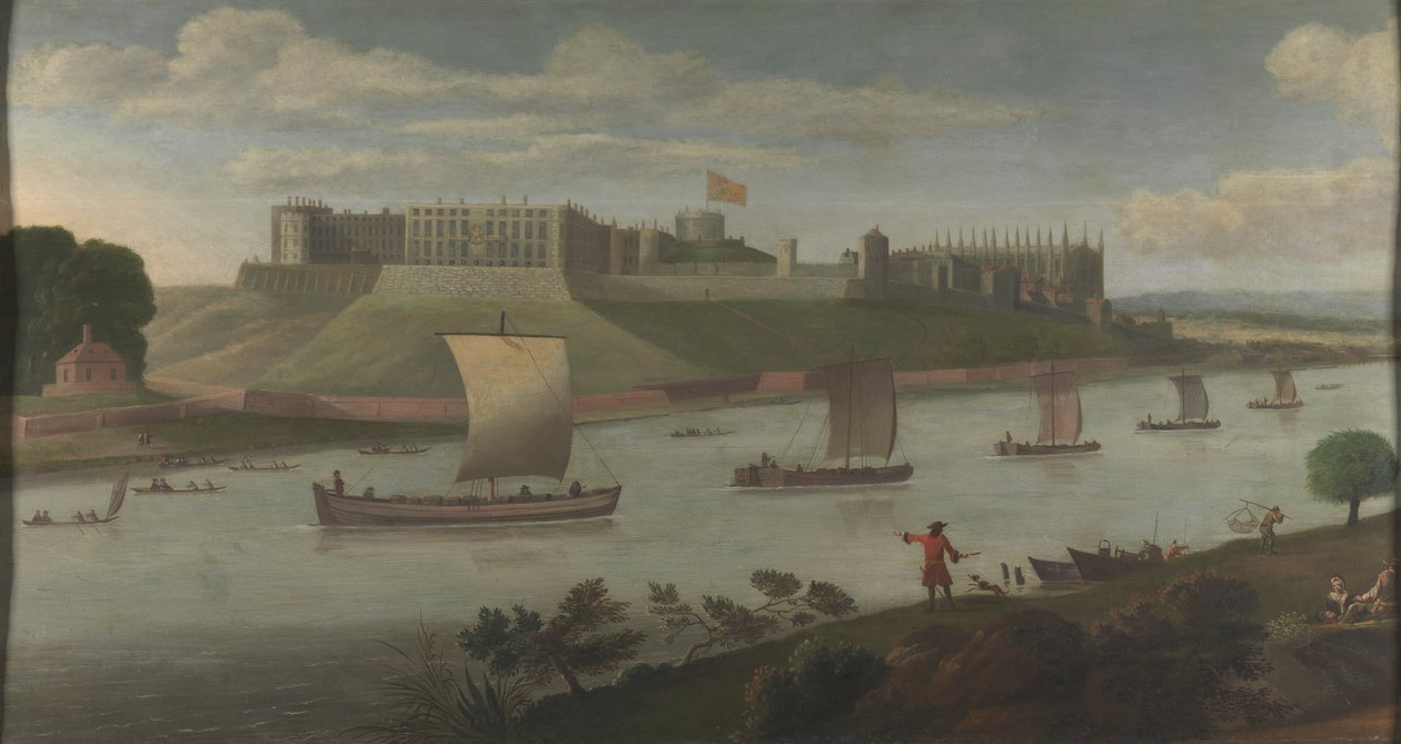 Château de Windsor depuis la rive du Buckinghamshire - Unknown artist
