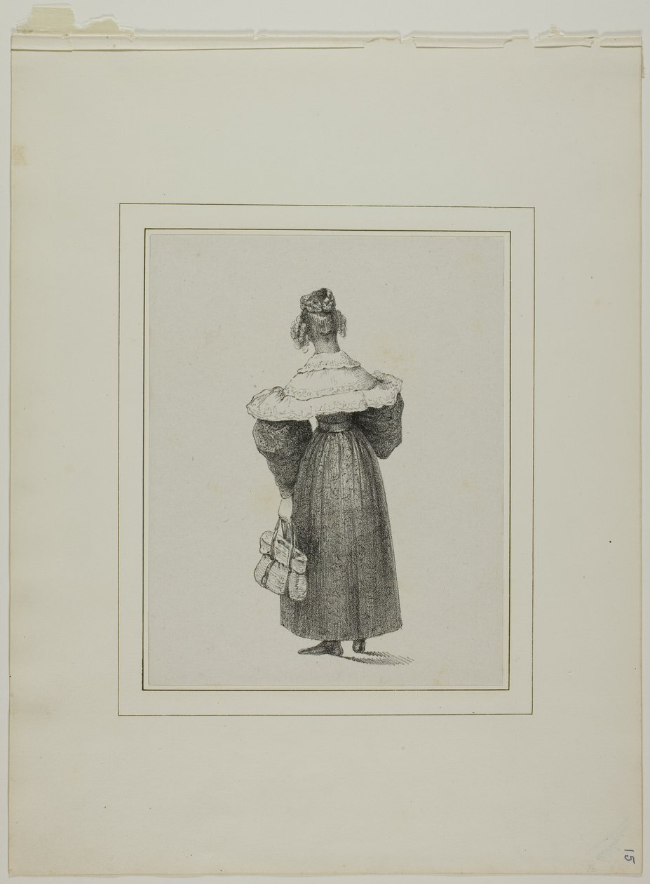 Femme vue de dos - Unknown artist