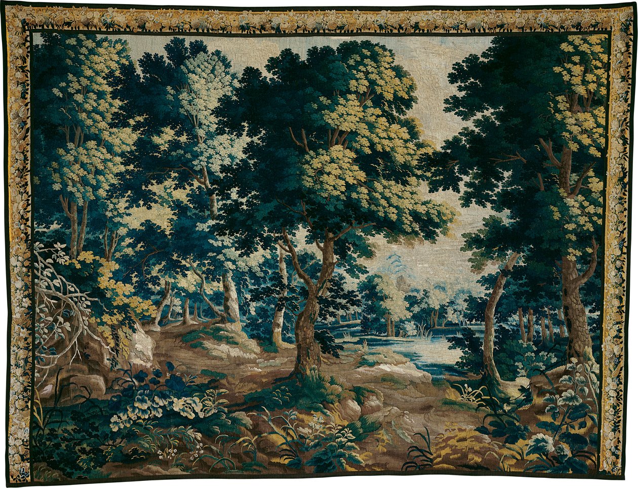 Bois avec étang - Unknown artist