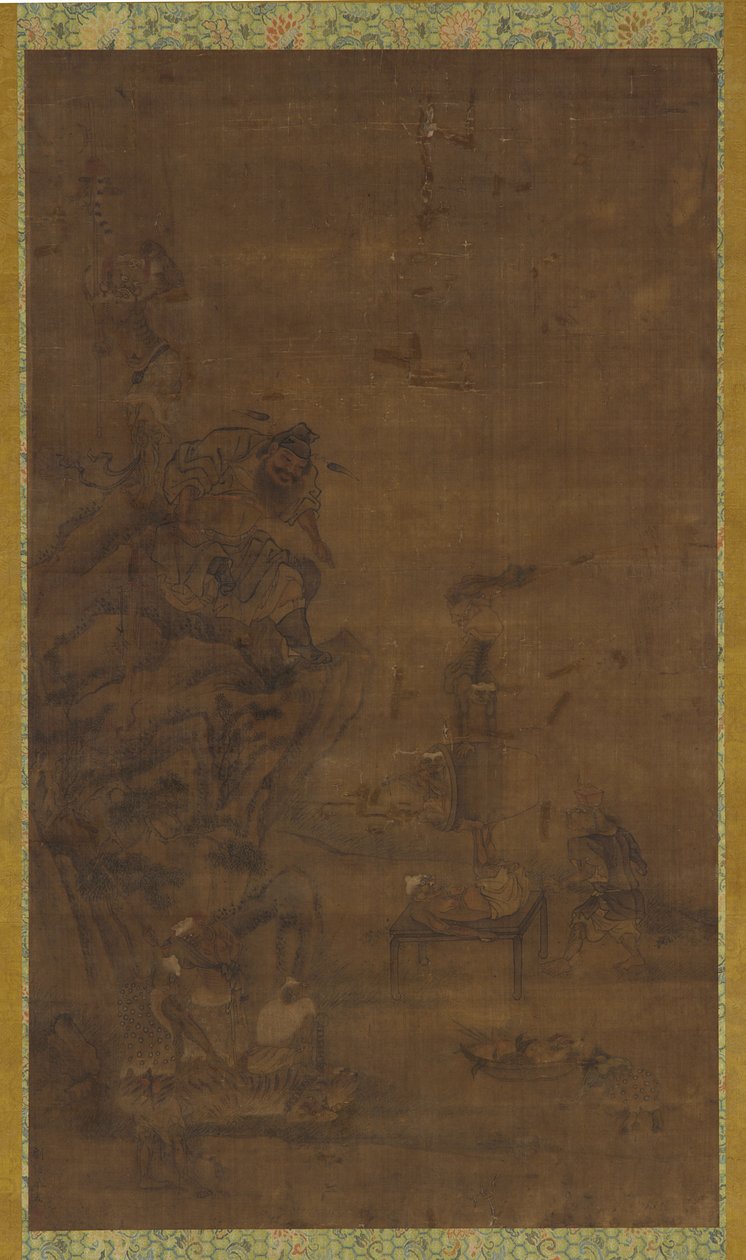 Zhong Kui Domptant les Cinq Pestilences - Unknown artist