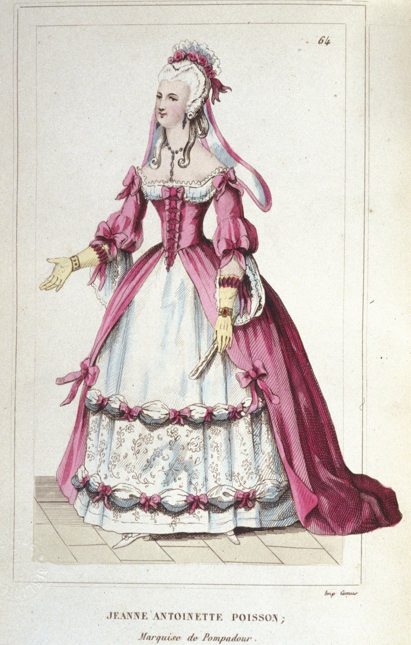 Portrait de Jeanne-Antoinette Poisson, Marquise de Pompadour (connue sous le nom de Madame de Pompadour) - Unknown artist