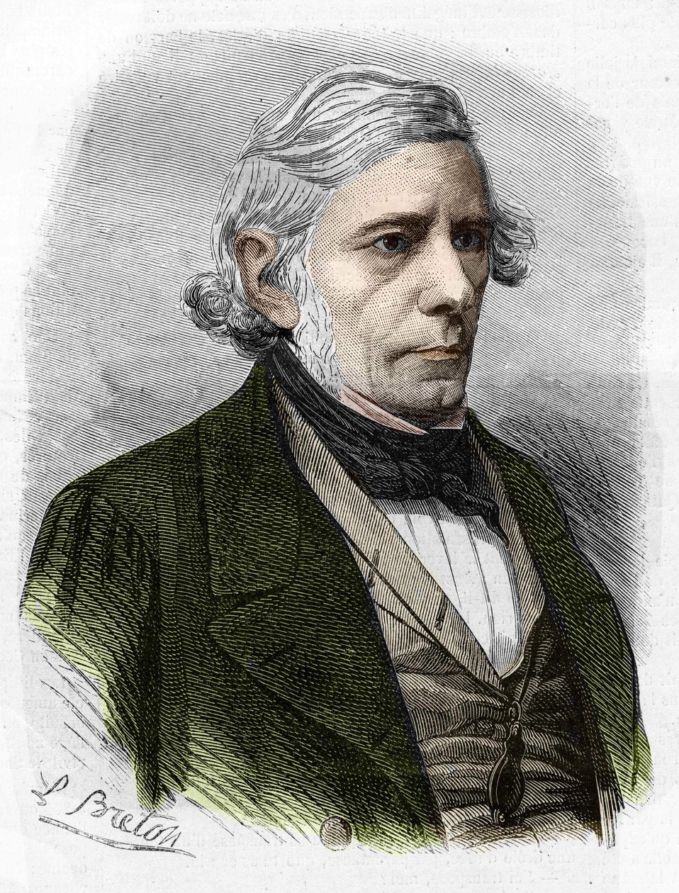 Portrait de Victor Cousin. Philosophe français (1792-1867). - Unknown artist