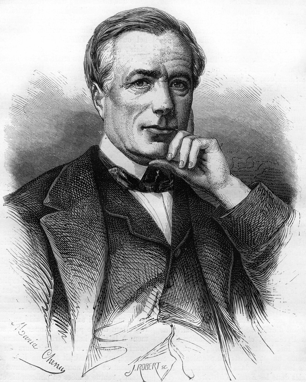 Portrait de Xavier Marmier (1809-1892), écrivain français - Unknown artist