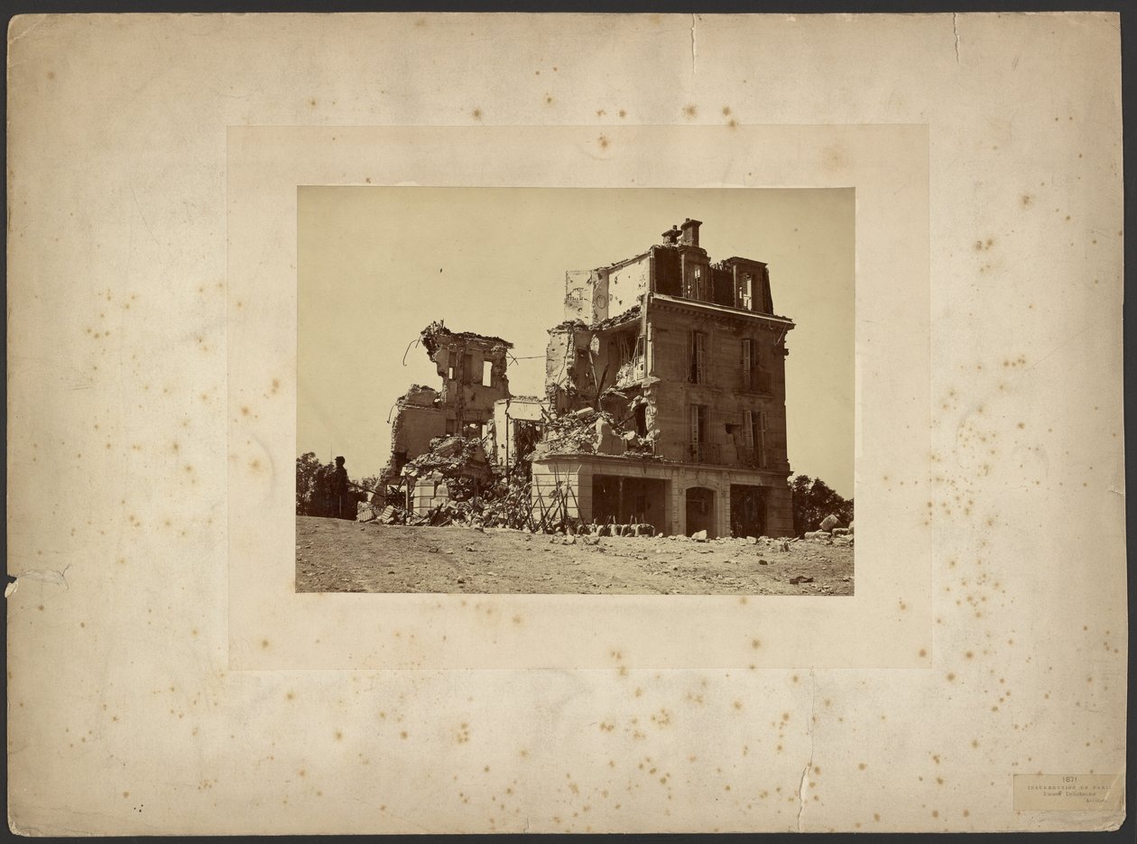Insurrection de Paris, Maison Delachaume, Asnières - Unknown artist/maker