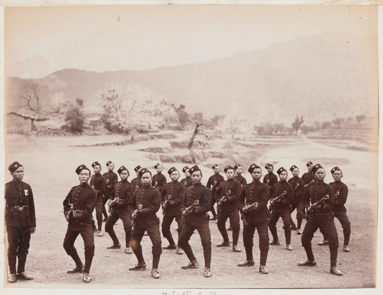 Un détachement du 4e régiment Gurkha (fusiliers) - Unknown photographer