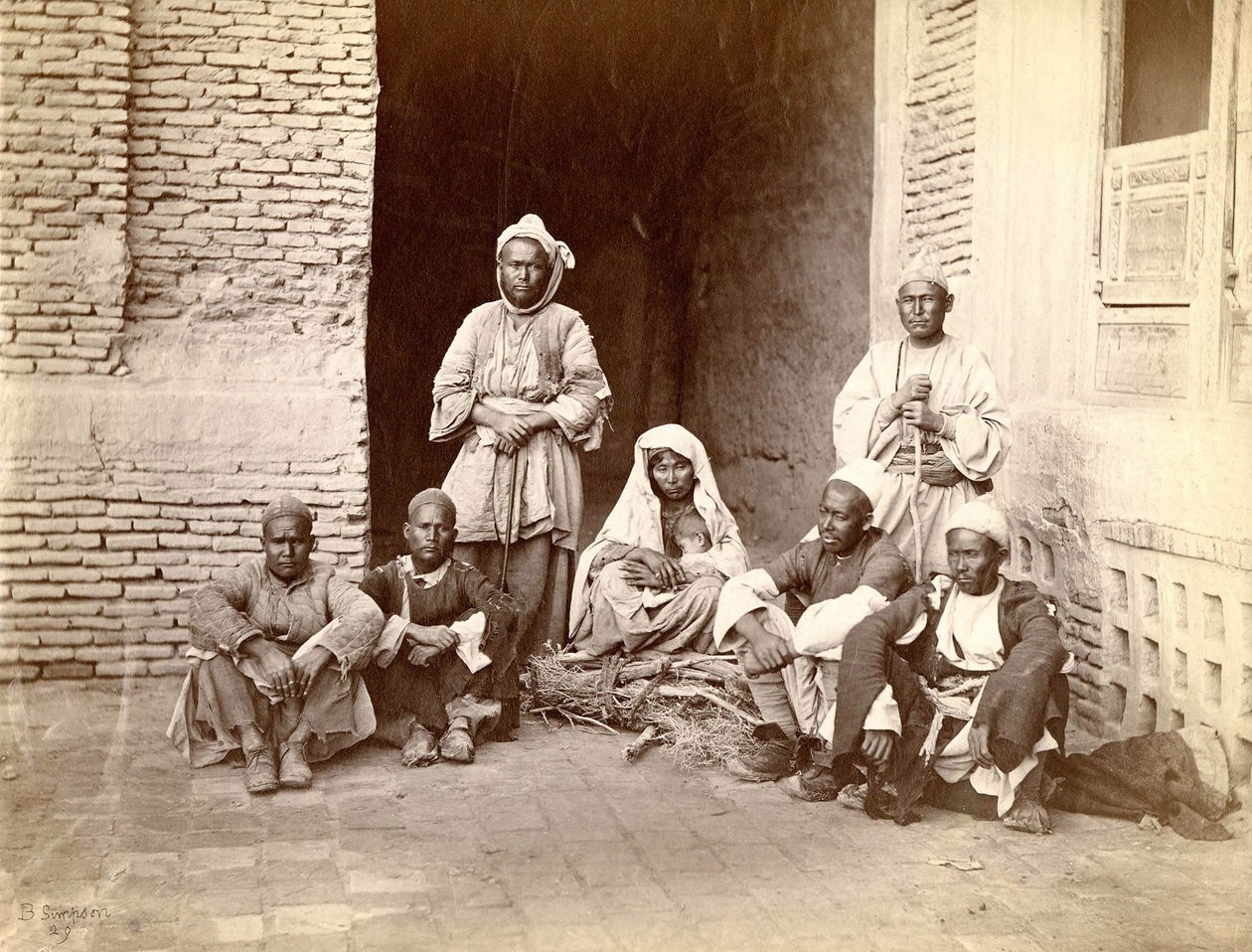 Une famille en Afghanistan, fin du XIXe siècle - Unknown photographer