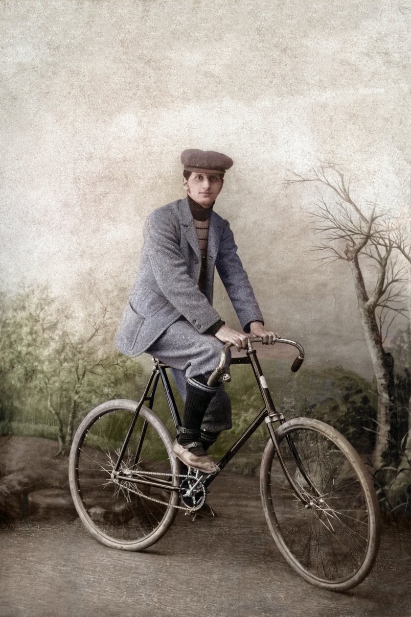 Fernand Ochse à bicyclette, France, vers 1920 (photo) - Unknown photographer