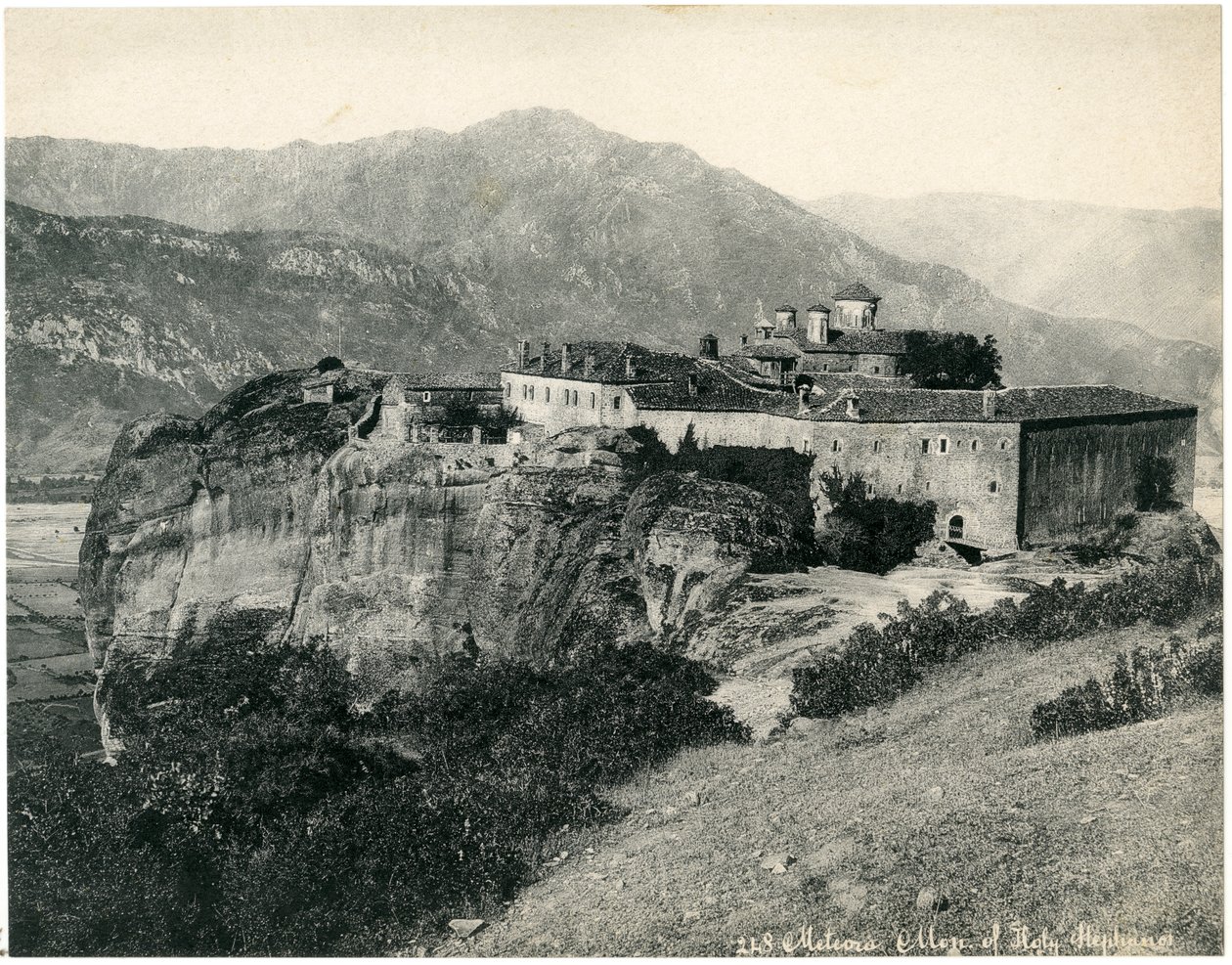 Saint Monastère de Saint Stéphane (Agios Stefanos), Météores, Trikala, Grèce, vers 1890 - Unknown photographer