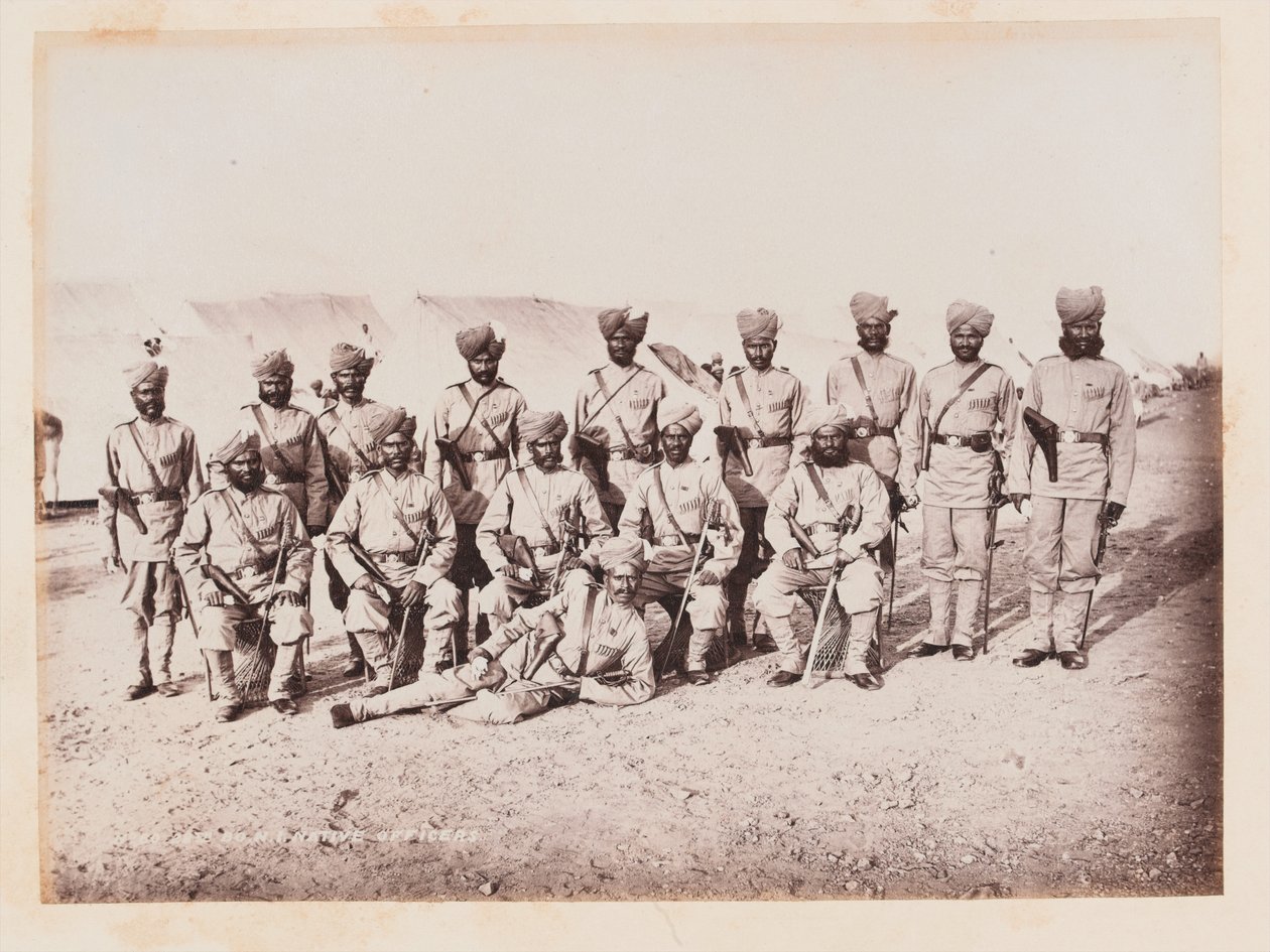Officiers indiens du 28e régiment d