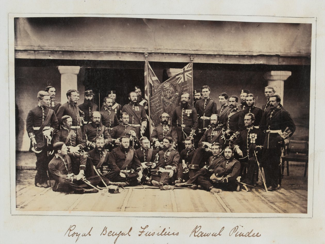 Membres du 101e régiment de pied (fusiliers royaux du Bengale) à Rawalpindi - Unknown photographer