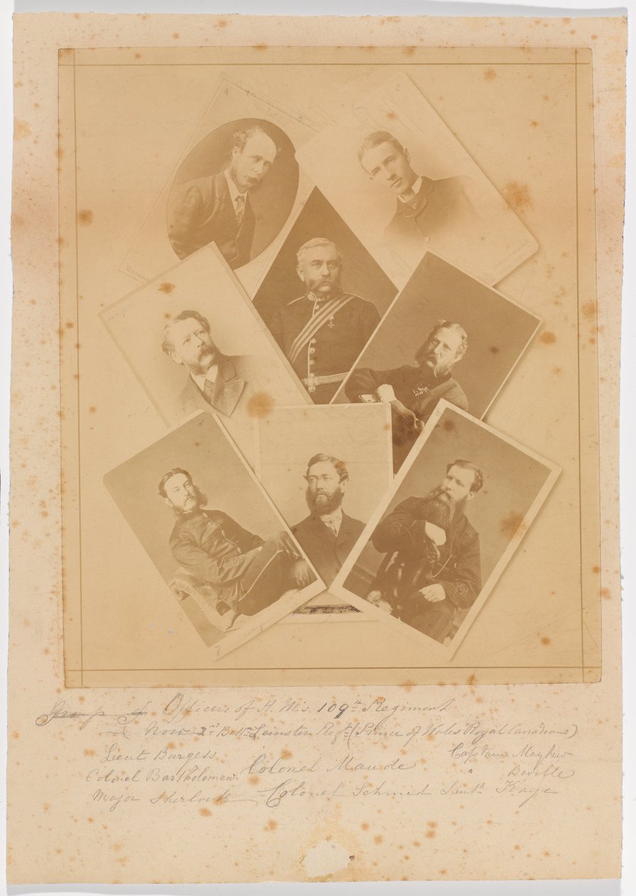 Officiers du 109e Régiment de Foot (Infanterie de Bombay) - Unknown photographer