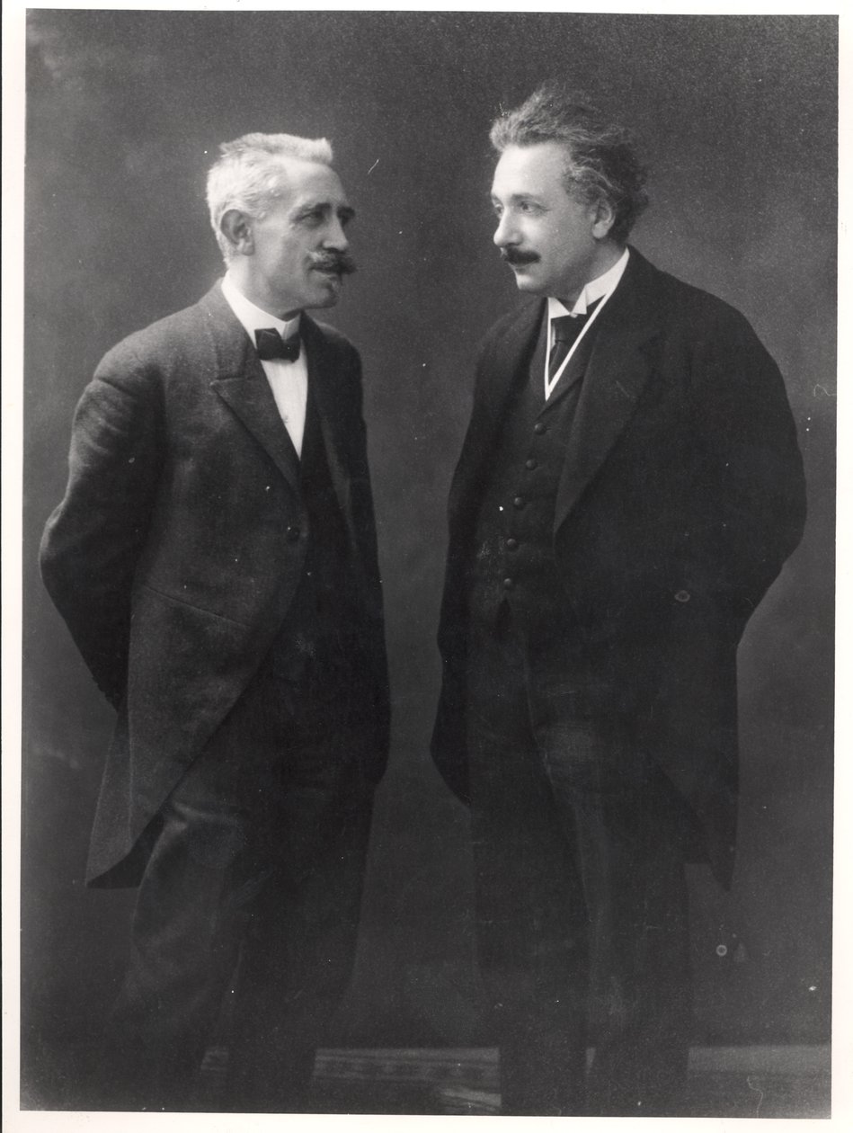 Paul Langevin et Albert Einstein - Unknown photographer