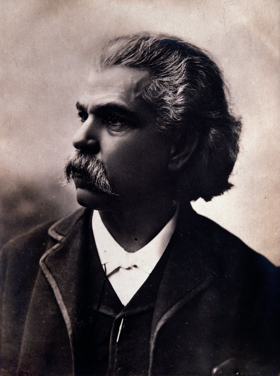 Portrait de Carlos Andrea Gomes (Gomez) (1836-1896), compositeur brésilien (photographie) - Unknown photographer