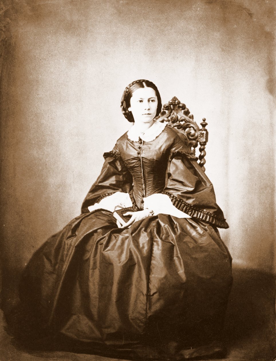 Portrait de Clara Schumann (1819-1896), épouse de Robert Schumann - Unknown photographer