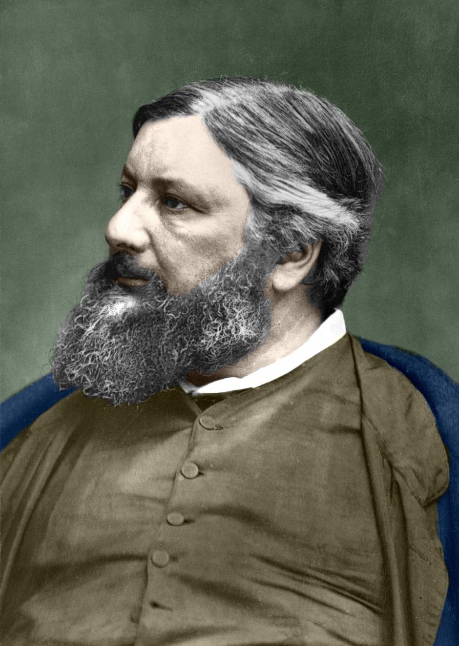 Portrait de Gustave Courbet (1819-1877) - Unknown photographer