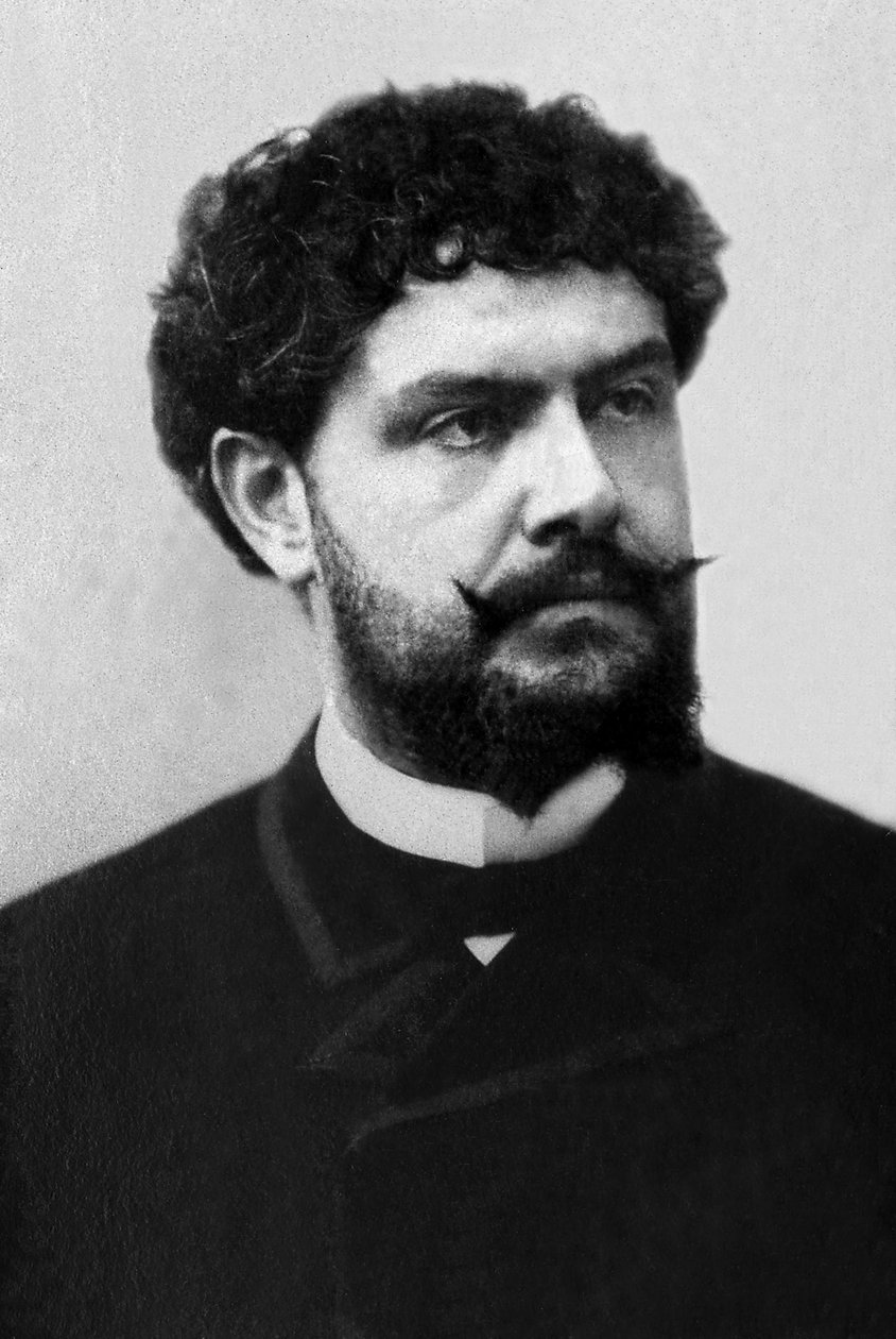 Portrait de Jean Richepin (1849-1926), poète, écrivain et romancier français. - Unknown photographer